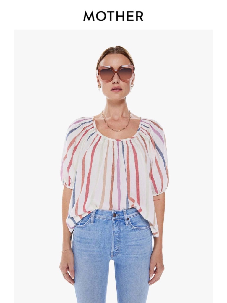 Mother Denim The Market Peasant Top
